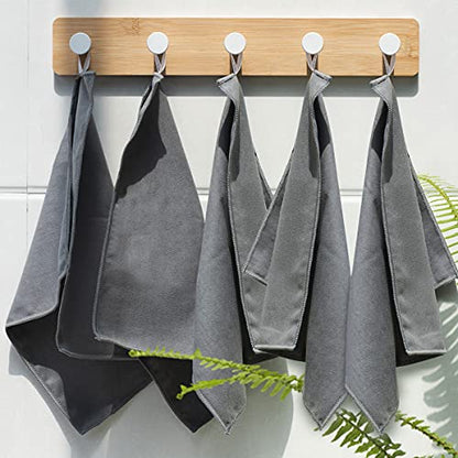 8 Pack Microfiber Screen Cleaning Cloth,Premium Double-Sided Suede Microfiber Cloths for Glasses,Lenses,Computer,Phone,TV,Electronic Device Screens Wipes Cloth,12 x 12 Inches,Grey - color: Grey