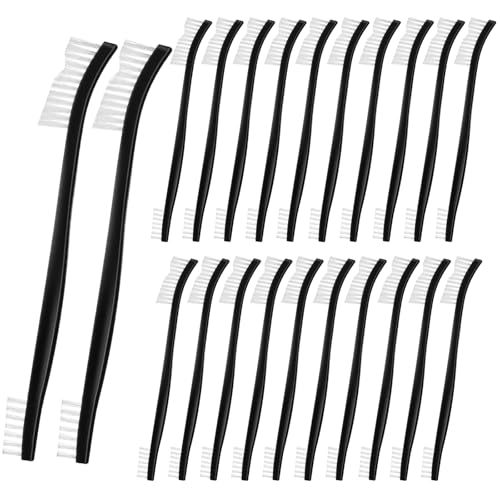 22Pcs Small Cleaning Brushes Set with Nylon Bristles – Mini Stiff Detailing & Crevice Brushes for Jewelry, Cars, Kitchen, and Tight Spaces