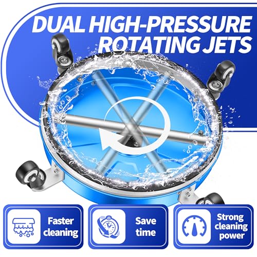 LidoDola 16'' Pressure Washer Surface Cleaner Blue, Power Washer Accessory - size: 16 INCH BLUE