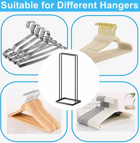 Hanger Organizer Stacker, Clothes Hanger Holder for Closet Laundry Room, Hangars Stacker Hold up 110 Wire Hangers for Storage Organizer, Hanger Rack Stand for Adult Child Velvet Pants Hangers - size: 1 Pack