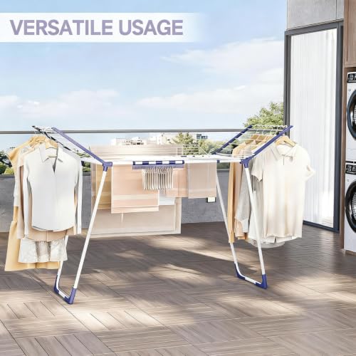 APEXCHASER Clothes Drying Rack, Drying Rack Large Space with 4 Wings - style: 4 Wings
