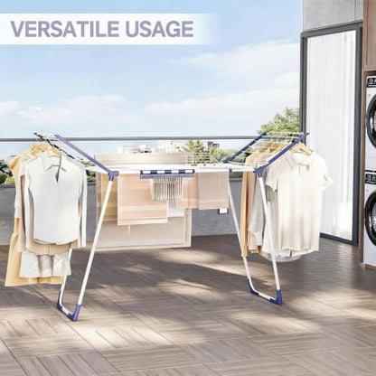 APEXCHASER Clothes Drying Rack, Drying Rack Large Space with 4 Wings - style: 4 Wings