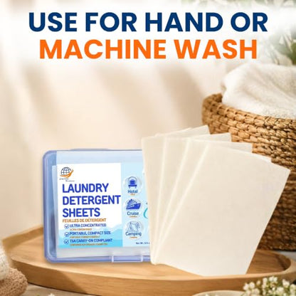 Travel Laundry Detergent Sheets Gift Set – 30-Count Laundry Detergent Sheets for Sink & Machine Wash, Travel Clothesline and Universal Sink Stopper for Hotels, Cruises & Camping, Trips & Small Spaces - style: Travel Laundry Kit 5-piece Gift Set