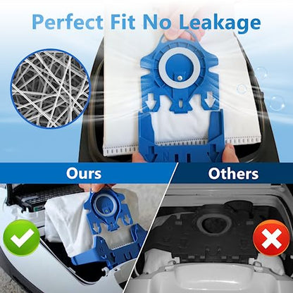 3D Airclean Bags Fit for Miele GN Classic C1 Complete C1 C2 C3, Pack of 20 - size: 20 Pcs
