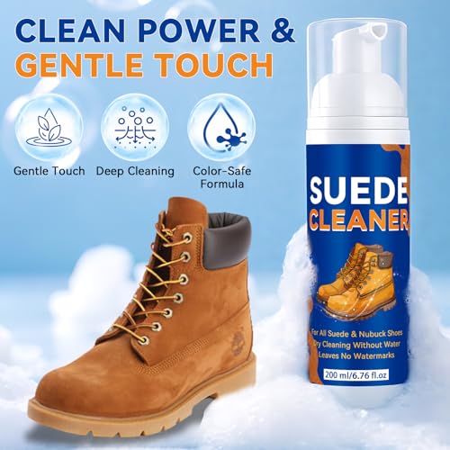Suede Shoe Cleaner, Suede and Nubuck Cleaner Removes Dirt and Stains, Suede Shoe Cleaning Kit for Suede, Nubuck