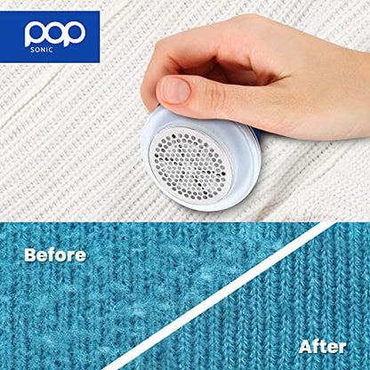 Fabric Shaver, Lint Remover Electric (Royal Blue) – Rechargeable, 6 Blade System, Fabric Lint Shaver w/LED Light | One-Touch Activation Pill Shaver for Clothes - Electric Lint Remover Fabric Shaver - color: Royal Blue