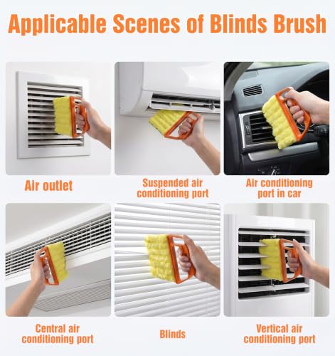 Blind Duster for Wood Blinds, 7-Finger Blind Cleaner Duster Tool