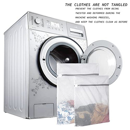 SUERIV Extra Large Honeycomb Mesh Laundry Bag125gsm Net Fabric Durable and Reusable Delicate Wash Bag,Travel Organization Bag for Lingerie,Clothes,Jeans,Bath Towel,Sock (2Large, 3Medium) - size: Set of 5 (2 Large + 3 Medium)