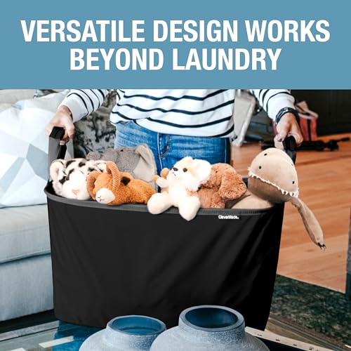 Collapsible Laundry Basket - Midnight Black/Shadow Gray (2PK) - color: Black Gray