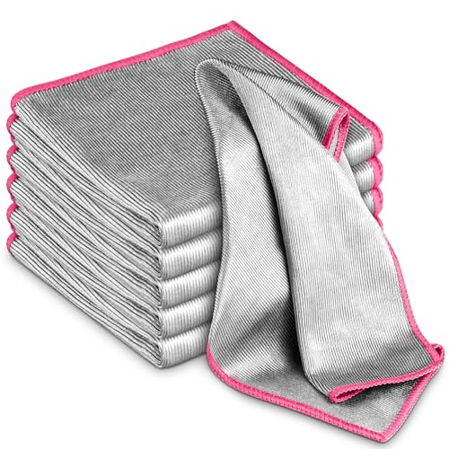 Airlab Glass Polishing Streak Free Miracle Cleaning Cloth, Sliver-Pink - color: Sliver-pink