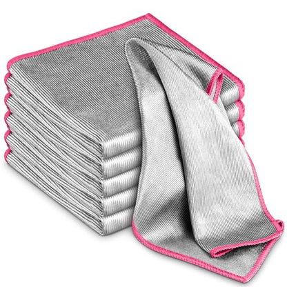 Airlab Glass Polishing Streak Free Miracle Cleaning Cloth, Sliver-Pink - color: Sliver-pink