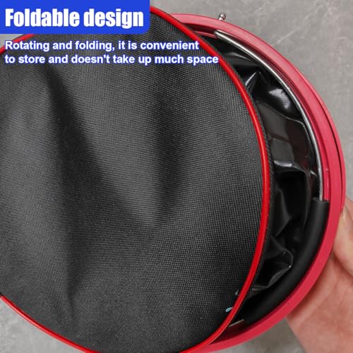 Collapsible Bucket with Handle, 3.4 Gallon, 13L (Black)