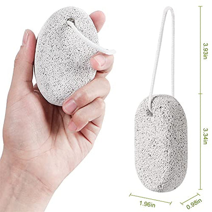 2PCS Natural Pumice Stone, Asqraqo Lava Pedicure Tools Hard Skin Callus Remover for Feet and Hands - Foot File Exfoliation to Remove Dead Skin, and Callusess (Pack of 2) - size: 2 Count (Pack of 2)