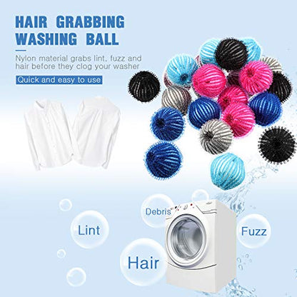Blulu 12 Pieces Pet Hair Remover for Laundry, Classic Color - color: Classic Color