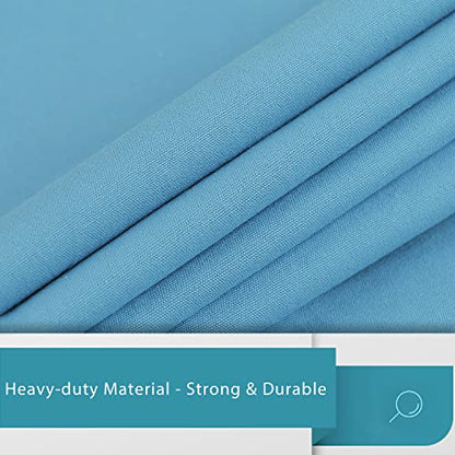 LOLOMLO Extra Large Canvas Laundry Bags with Handles & Drawstring Closure, Heavy Duty Tears Resistant Clothes Storage Travel Bags,25.5"x34",Sky Blue - color: Sky Blue