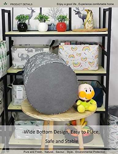 Round collapsible Large Sports Ball Laundry Hamper for Adults Kids - color: Grey Sports Ball