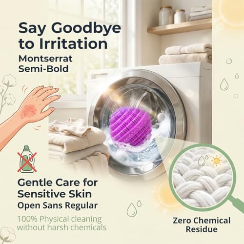 Eco-Friendly Laundry Balls, Premium Washing Ball, Add Double The Ceramic Balls Again, 2000 Times Super Laundry Balls, All Natural No-Chemical Detergent(Large,Pink) - color: 2Pack,Pink
