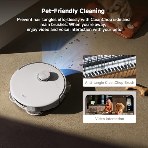 MOVA P50 Pro Ultra Robot Vacuum and Mop, 19,000Pa Suction Anti-Tangle Brush - color: P50pu
