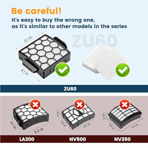 Vacuum Filter Replacement for Shark Navigator Lift Away NV150 ZU60 ZU102