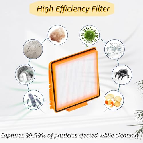 Replacement HEPA Filters for Shark EZ AI Series Vacuum 5-PACK - color: ORANGE