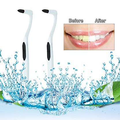 Teeth Stain Remover Tooth Stain Plaque Remover Tooth Whitening Polishing Cleaning Kit, 3 Pack, White