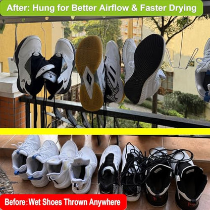 Shoe Drying Hanger for Washing Machine Shoes Stainless Steel 3-Pack - color: For 3 Pairs