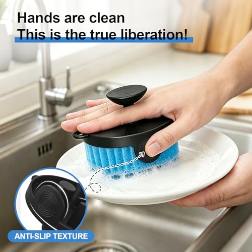 Upgraded Silicone Sponge Holder Compatible with Scrub Daddy