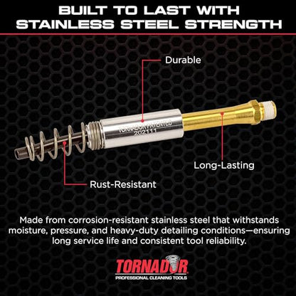 Tornador TornadorMax TM-002 Spring Rotate Set | Factory Replacement Component for Z-030 | Stainless Steel, Rust-Resistant, Simple to Install | for Maintaining Pneumatic Tool Rotation Performance - style: Z-030 Compatible (TM-002)