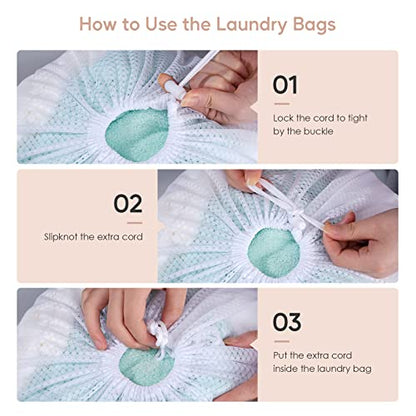 Meowoo 1Pcs Large Mesh Laundry Bag, 27×36inch - color: White-1pcs, size: 27x36 inch