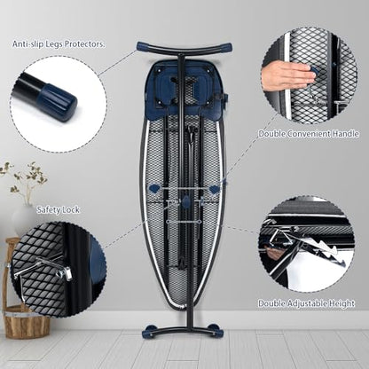 Duwee 18"×53" Extra Wide Ironing Board with Retractable Iron Rest - size: 18"×53"