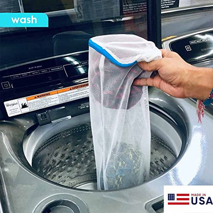 Mesh Laundry Bag with Zipper for Socks & Delicates
