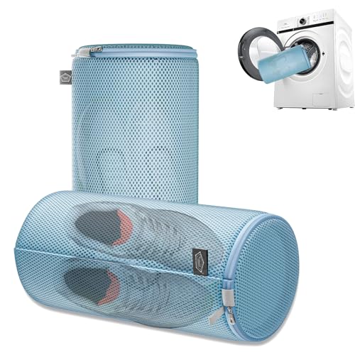 Shoe Washing Machine Bag, Large Laundry Bag for Sneaker, Blue, 8x15", 2Pcs - color: Blue, size: 2XL(8x8x15")