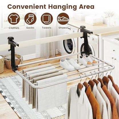 Tangkula Portable Clothes Drying Rack for Indoor & Outdoor Use(Small) - size: Small