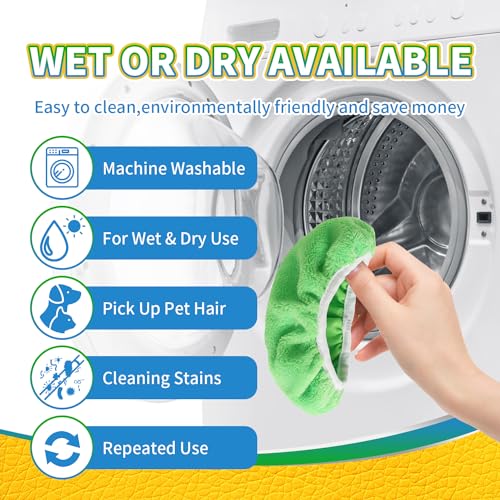 Reusable Microfiber Mop Pads for Swiffer Sweeper Mop, 5 Pack - color: M-green 5p Mop Pads