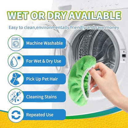 Reusable Microfiber Mop Pads for Swiffer Sweeper Mop, 5 Pack - color: M-green 5p Mop Pads