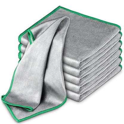 Airlab Glass Polishing Streak Free Miracle Cleaning Cloth, Sliver-Green - color: Sliver-green