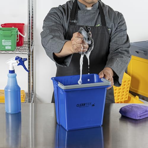 Restaurantware 6 qt Blue Cleaning Bucket - color: Blue, size: 6 Quarts