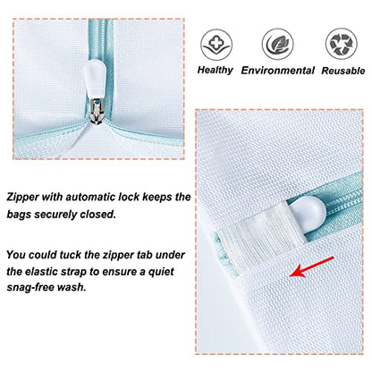 Tenn Well 2Pk 43x35" Extra Large Mesh Laundry Bags Jumbo for Blankets - color: White, size: XL (43"x35")