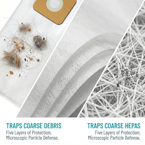 HEPA Vacuum Bags for Simplicity Type A, S20EZM S20E S20SC 5000 6000 Series