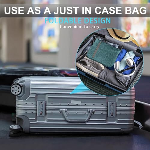 Vomgomfom 65L/85L/115L Foldable Travel Duffle Bag with Shoe Compartment - color: F Green, size: 115L