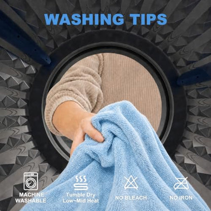 JOYMOOP Car Drying Towels,High-Density Microfiber Towel for Car, Blue - color: New Car Towels - Blue, size: 35.4" x 23.6" - 3pcs