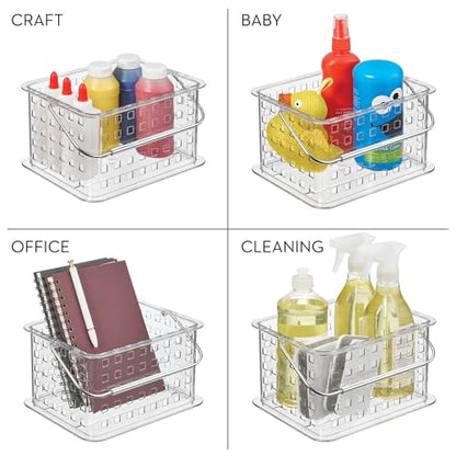 iDesign Small Clear Shower Caddy with Handle - style: Pack of 1