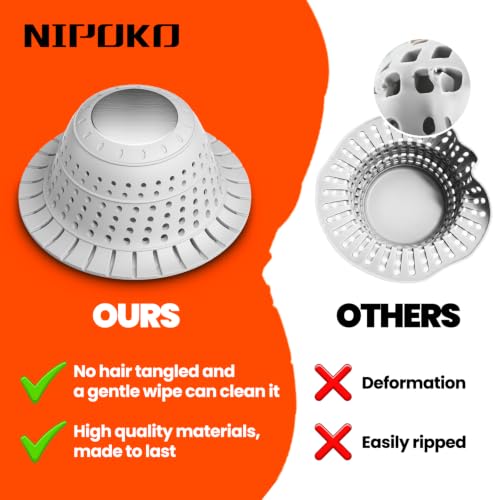 Bathtub Drain Strainer Silicone Bathroom Stopper Fixture Accessories