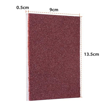 Carborundum Sponge Nano Emery Sponge Brush Eraser Scrub Kitchen Cleaning for Removing Rust Pots，Household Cleaning Tool (Dark brown-20pcs) - color: Dark Brown-20pcs