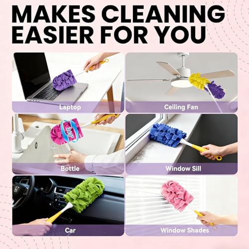 Fleece Reusable Duster Pads Compatible with Swiffer Hand Duster - color: 3 Pack (Mixed Color)