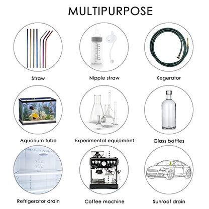 30 Inches Flexible Tube Brush, Extra Long Straw Brush, Pipe Cleaner Brush for Cleaning Straw, Feeding Tube, Siphon Hose, Drain Clog, 4PCS (White) - color: White