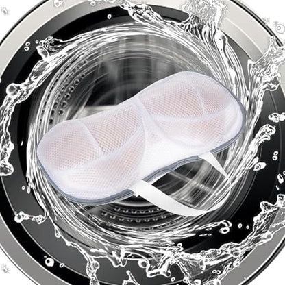 2Pack Bra Washing Bags Large Bra Mesh Laundry Bags With Zipper Underwear Brassiere Bag Delicates Lingerie laundry washer protector - color: Grey2