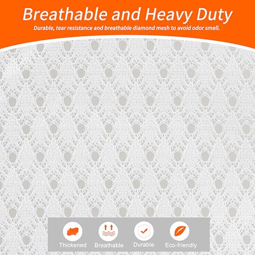 Polecasa 2 Pack Heavy Duty Diamond Mesh Laundry Bag, 24x36", White - color: A-White, size: 24"x36" | 2 Pack