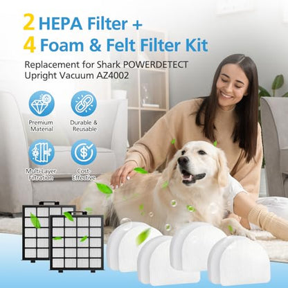 AZ4002 Replacement Filter for Shark POWERDETECT Upright Vacuum