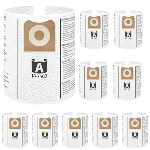 10 Pack VF3502 High Performance Dust Filter Bags made of NEW PET Material - size: 10PK, style: High Performance